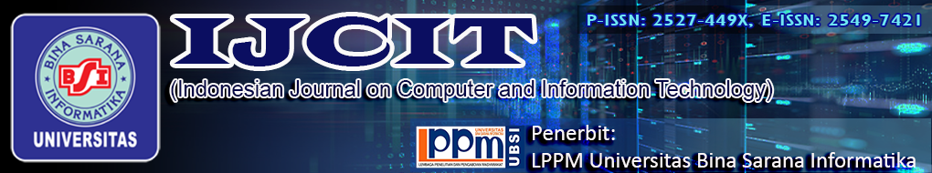 IJCIT - Indonesian Journal on Computer and Information Technology